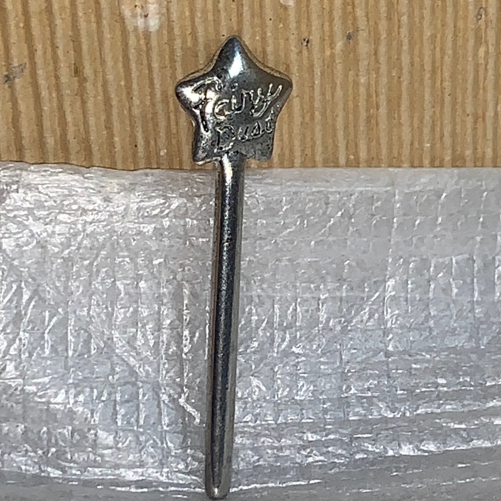 Silver Tone Star  Fairy Dust' Magic Wand  for Fairy Princess